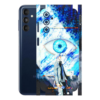 Samsung M/F/Note/Flip and C Phone Skins (All Models) - Anime Sea Blue Eye - 3D Embossed Finish (L-318) Samsung Galaxy M14 (5G)
