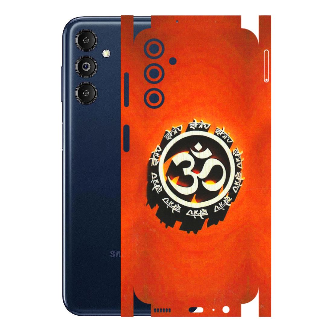 Samsung M/F/Note/Flip and C Phone Skins (All Models) - Aum Shiv Orange - 3D Embossed Finish (L-32) Samsung Galaxy M14 (5G)