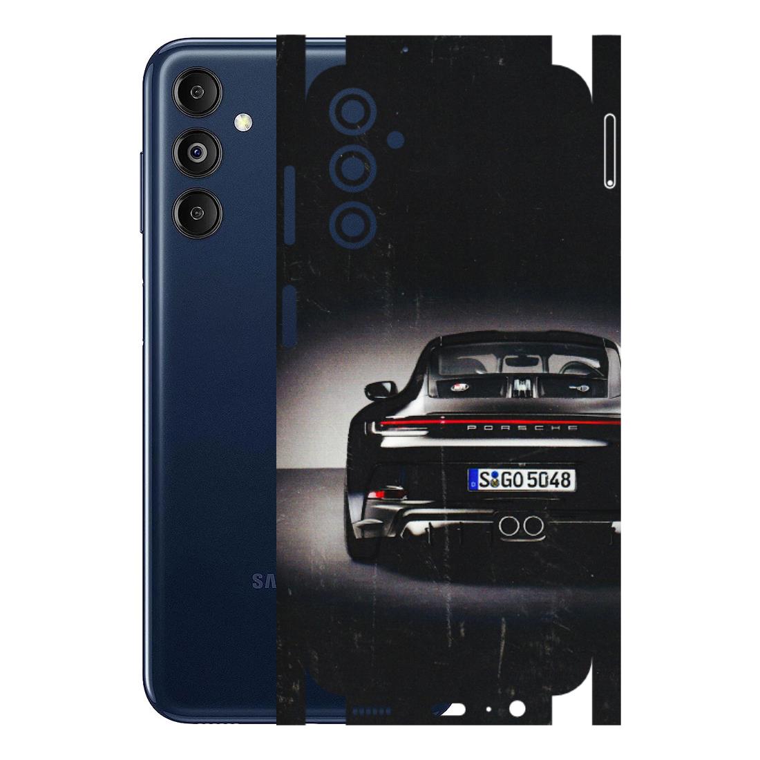 Samsung M/F/Note/Flip and C Phone Skins (All Models) - New Black Porsche GT3 - 3D Embossed Finish (L-327) Samsung Galaxy M14 (5G)