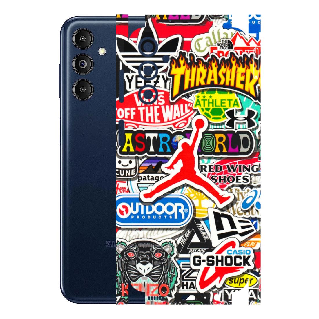 Samsung M/F/Note/Flip and C Phone Skins (All Models) - Multi Brands Sticker Graffiti - 3D Embossed Finish (L-37) Samsung Galaxy M14 (5G)