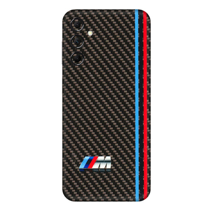 Samsung M/F/Note/Flip and C Phone Skins (All Models) - BM Carbon Fiber Feels - 3D Embossed Finish (L-38) Samsung Galaxy M14 (5G)