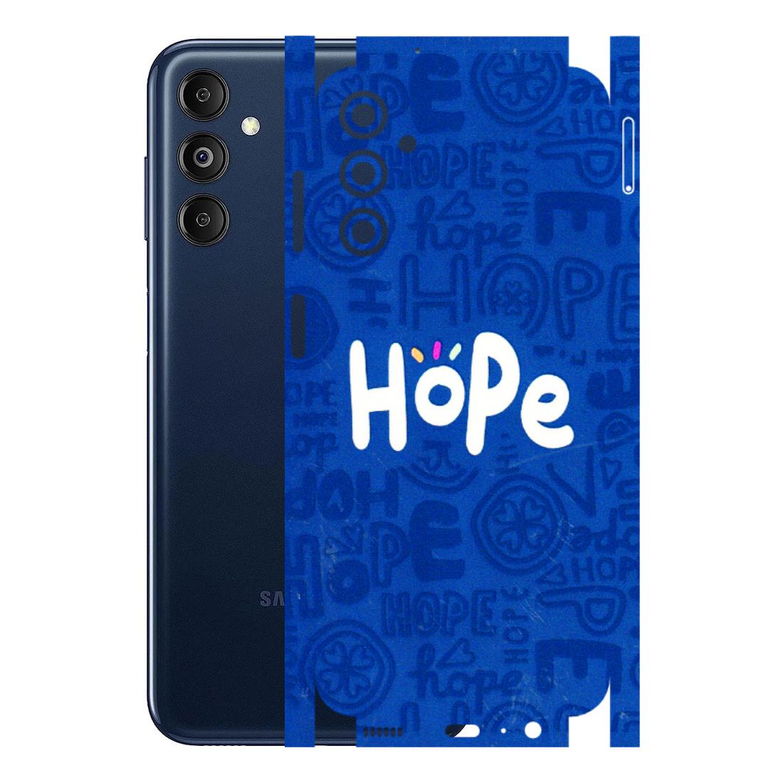 Samsung M/F/Note/Flip and C Phone Skins (All Models) - Hope Doodles Blue - 3D Embossed Finish (L-43) Samsung Galaxy M14 (5G)