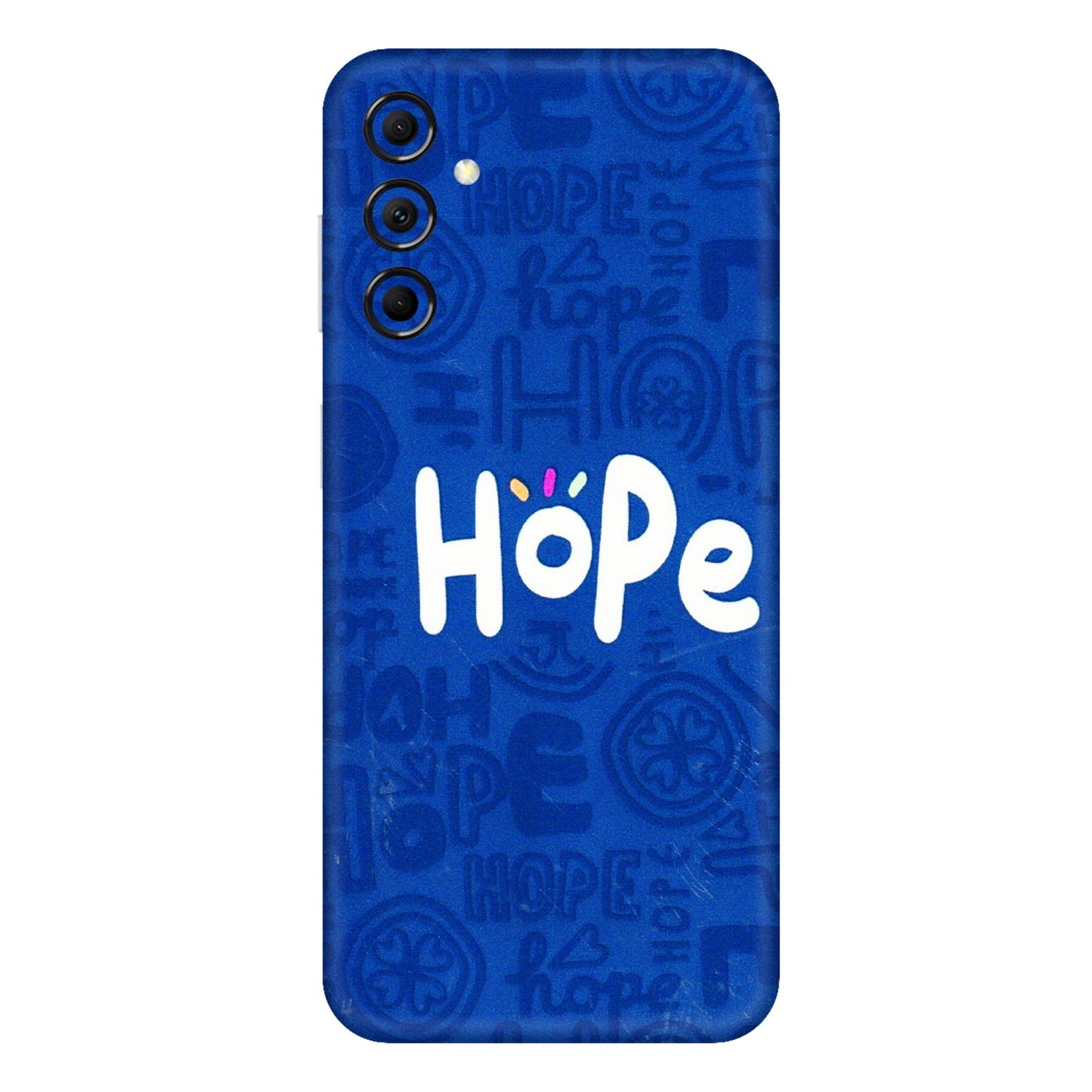 Samsung M/F/Note/Flip and C Phone Skins (All Models) - Hope Doodles Blue - 3D Embossed Finish (L-43) Samsung Galaxy M14 (5G)