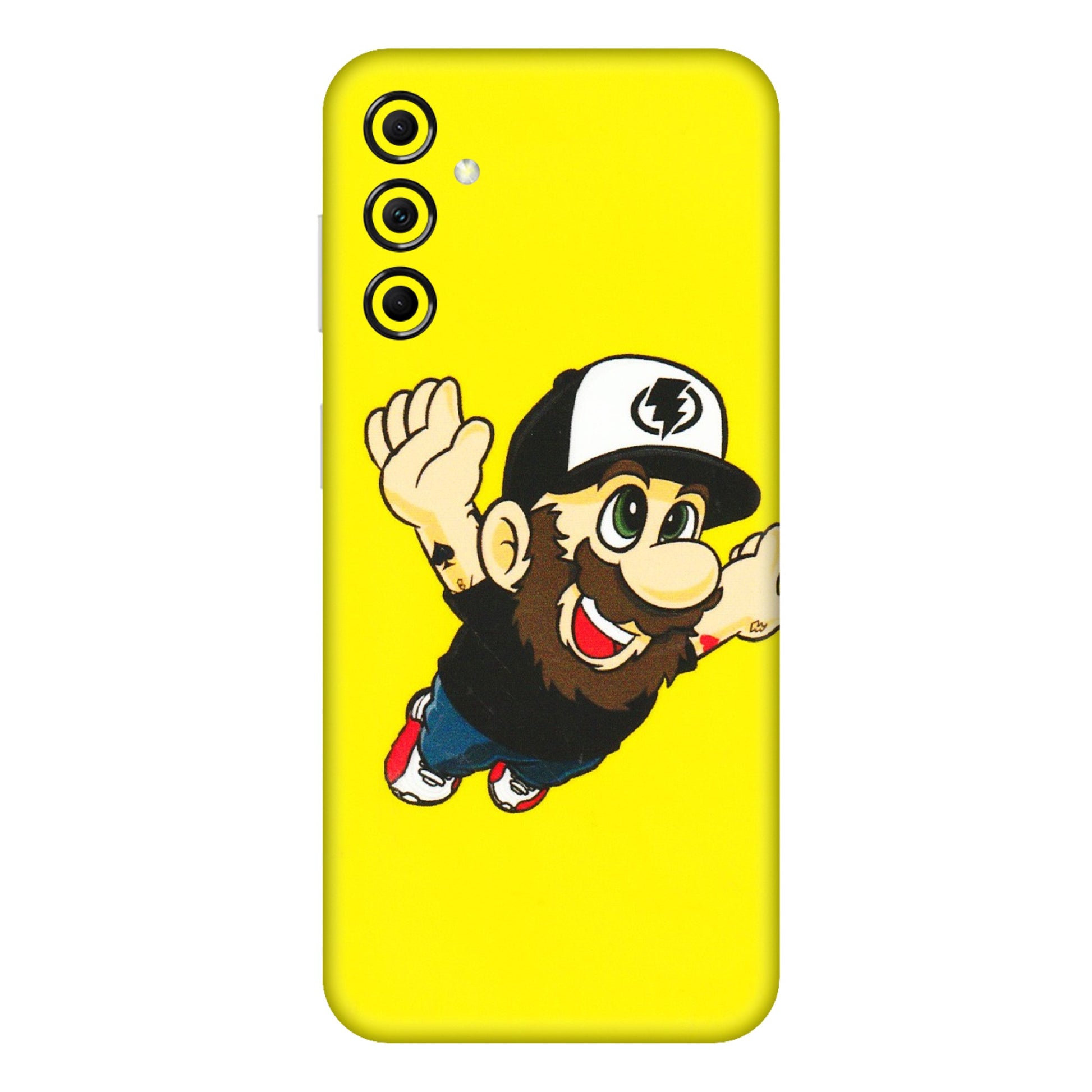 Samsung M/F/Note/Flip and C Phone Skins (All Models) - Flying Beardo - 3D Embossed Finish (L-60) Samsung Galaxy M14 (5G)