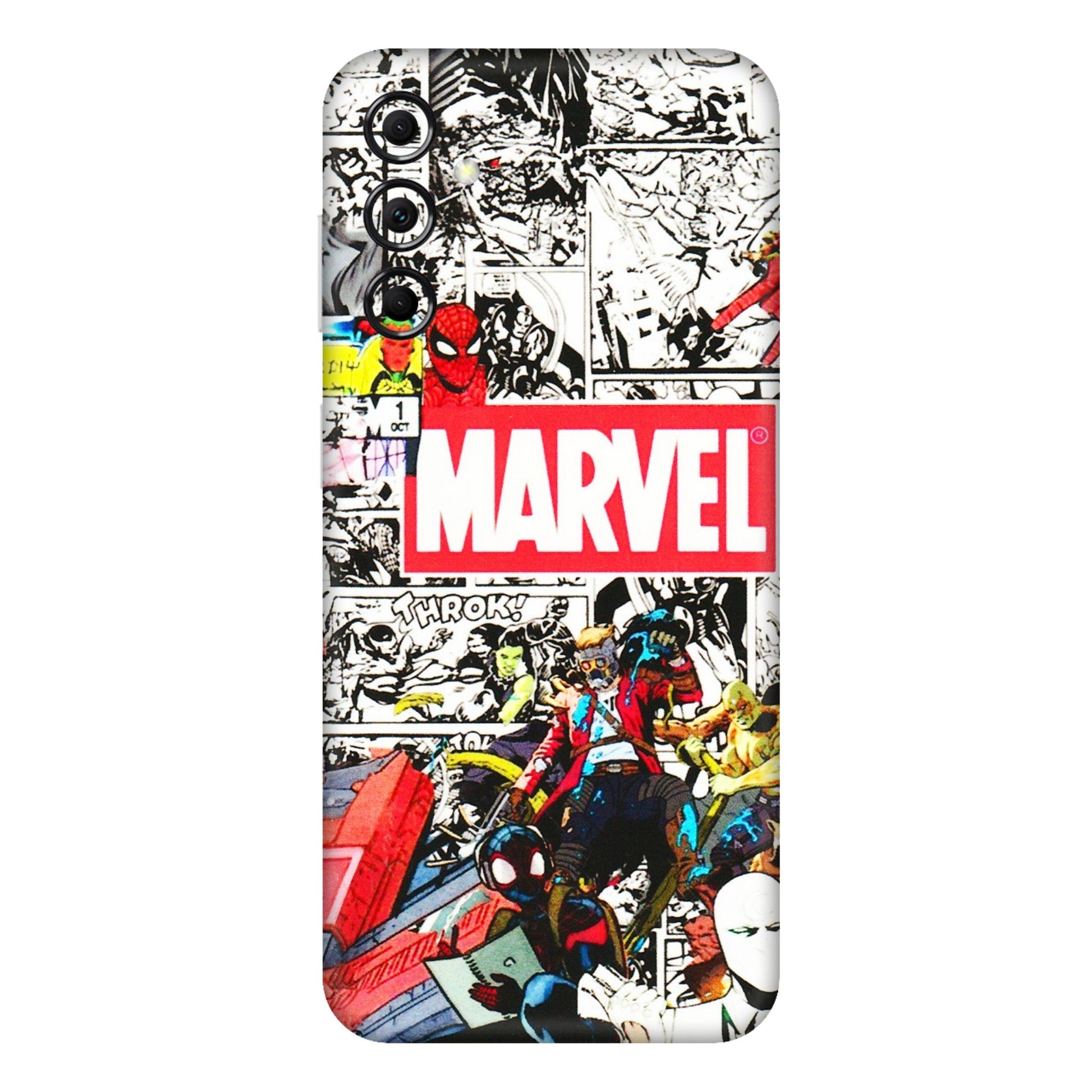 Samsung M/F/Note/Flip and C Phone Skins (All Models) - Marvel Colorful Comic - 3D Embossed Finish (L-64) Samsung Galaxy M14 (5G)