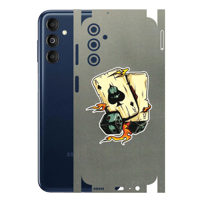 Samsung M/F/Note/Flip and C Phone Skins (All Models) - Grey Cards Of Ace - 3D Embossed Finish (L-77) Samsung Galaxy M14 (5G)