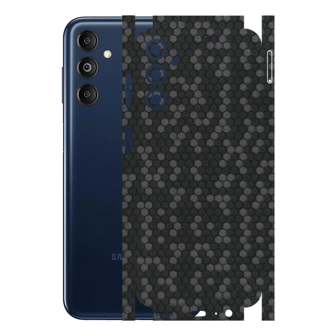 Samsung M/F/Note/Flip and C Phone Skins (All Models) - Black Grey Honeycomb Sober - 3D Embossed Finish (L-85) Samsung Galaxy M14 (5G)