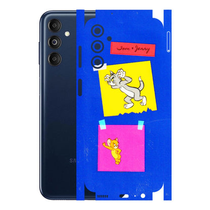 Samsung M/F/Note/Flip and C Phone Skins (All Models) - Tom N Jerry Sticky Notes - 3D Embossed Finish (L-88) Samsung Galaxy M14 (5G)