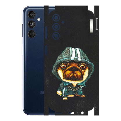 Samsung M/F/Note/Flip and C Phone Skins (All Models) - Puppy N Hoodie - 3D Embossed Finish (L-90) Samsung Galaxy M14 (5G)