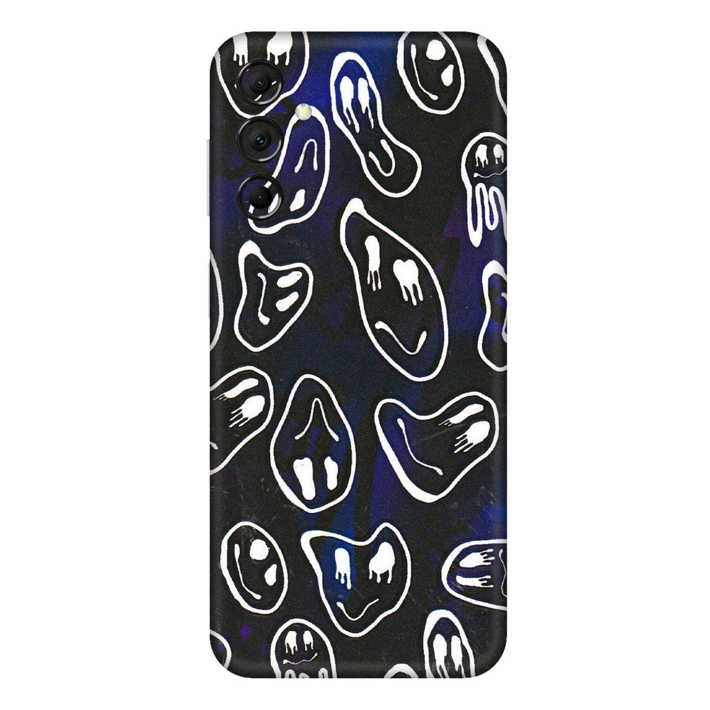 Samsung M/F/Note/Flip and C Phone Skins (All Models) - Distorted Smileys - 3D Embossed Finish (L-92) Samsung Galaxy M14 (5G)