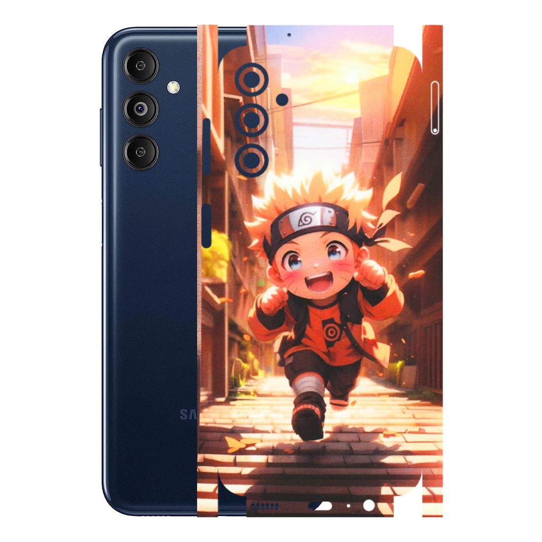 Samsung M/F/Note/Flip and C Phone Skins (All Models) - Naruto Cute Toon Running - Matte Finish (M-04) Samsung Galaxy M14 (5G)