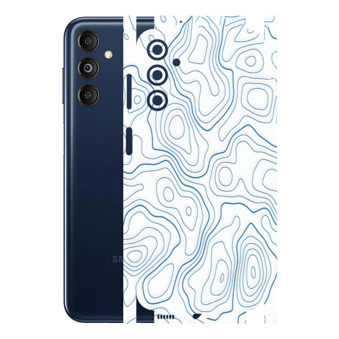 Samsung M/F/Note/Flip and C Phone Skins (All Models) - Blue And White Swirls - Matte Finish (M-139) Samsung Galaxy M14 (5G)