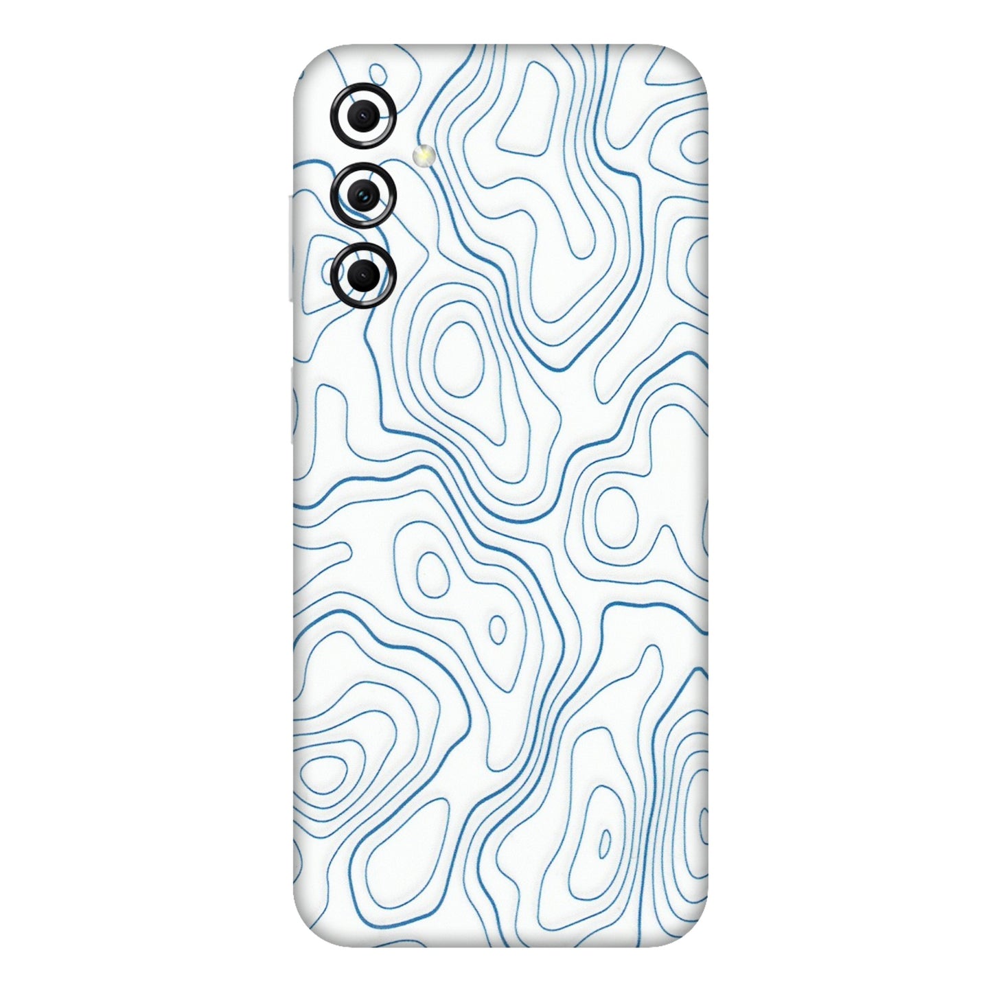 Samsung M/F/Note/Flip and C Phone Skins (All Models) - Blue And White Swirls - Matte Finish (M-139) Samsung Galaxy M14 (5G)