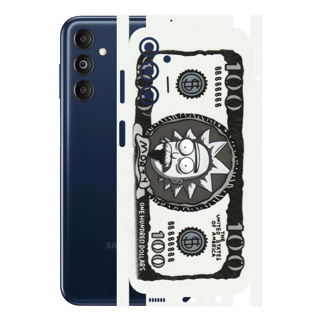 Samsung M/F/Note/Flip and C Phone Skins (All Models) - Rick And Morty Hundred Dollar Anime - Matte Finish (M-161) Samsung Galaxy M14 (5G)