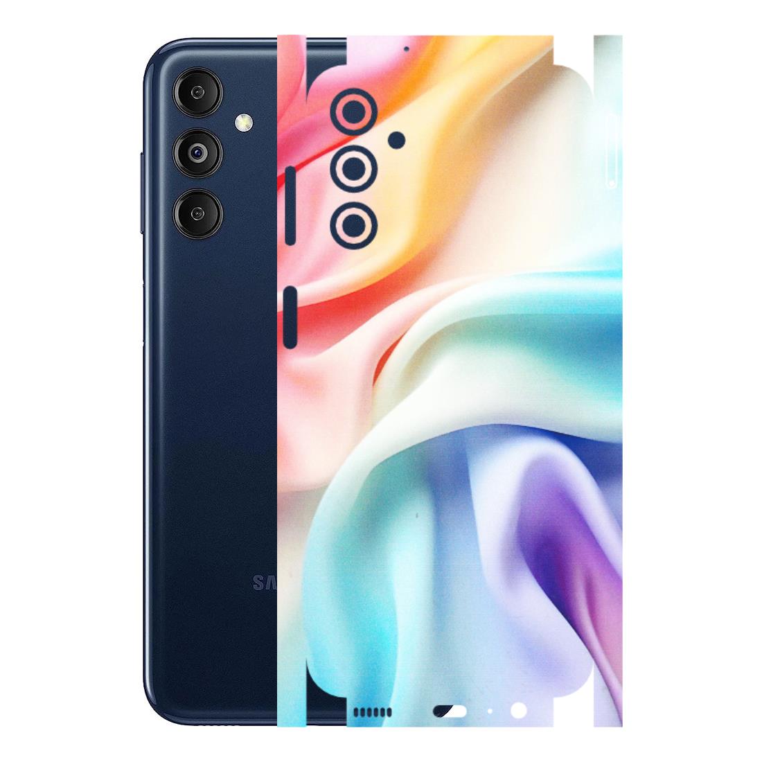 Samsung M/F/Note/Flip and C Phone Skins (All Models) - Colourful Silk Cloth - Matte Finish (M-165) Samsung Galaxy M14 (5G)