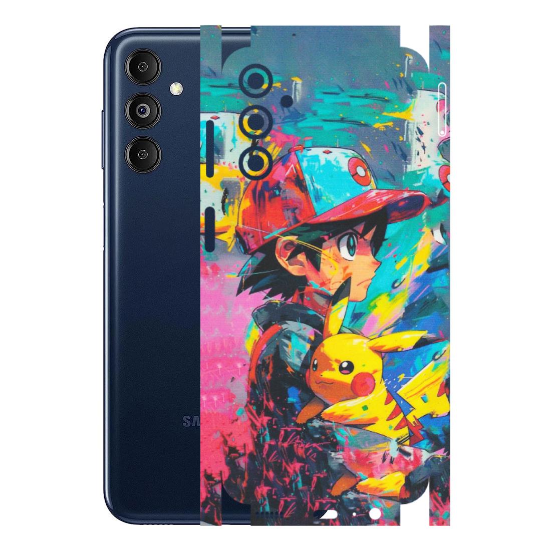Samsung M/F/Note/Flip and C Phone Skins (All Models) - Ash & Pikachu - Matte Finish (M-26) Samsung Galaxy M14 (5G)