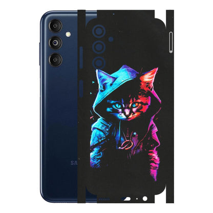Samsung M/F/Note/Flip and C Phone Skins (All Models) - Cyberpunk Cat - Matte Finish (M-45) Samsung Galaxy M14 (5G)