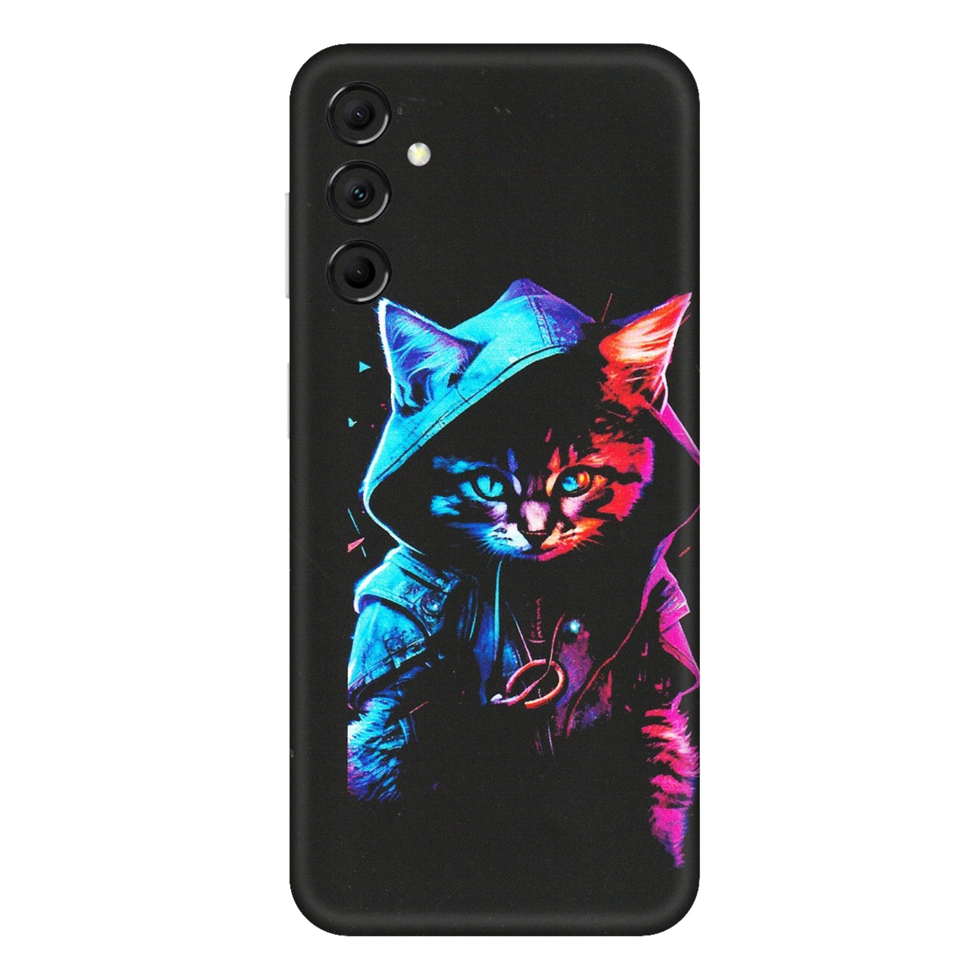 Samsung M/F/Note/Flip and C Phone Skins (All Models) - Cyberpunk Cat - Matte Finish (M-45) Samsung Galaxy M14 (5G)