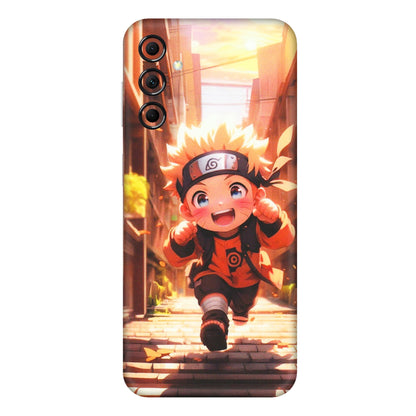 Samsung M/F/Note/Flip and C Phone Skins (All Models) - Naruto Cute Toon Running - Matte Finish (M-04) Samsung Galaxy M14 (5G)