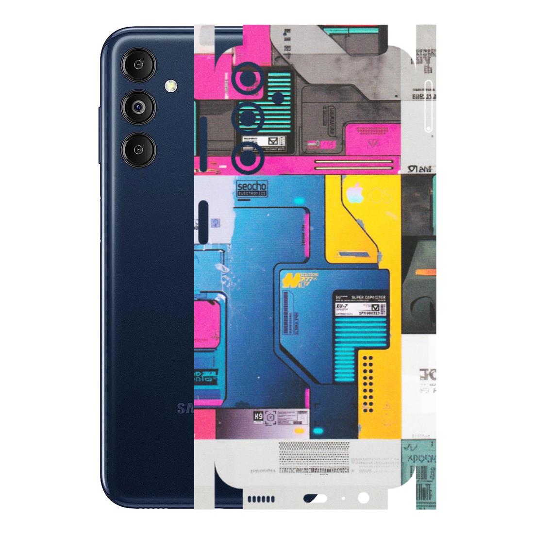 Samsung M/F/Note/Flip and C Phone Skins (All Models) - Colourfull Motherboard Internals - Matte Finish (M-55) Samsung Galaxy M14 (5G)