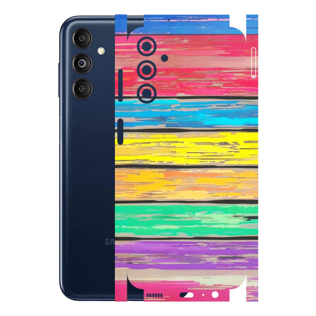 Samsung M/F/Note/Flip and C Phone Skins (All Models) - Multi Colour Wooden Wall - Matte Finish (M-96) Samsung Galaxy M14 (5G)