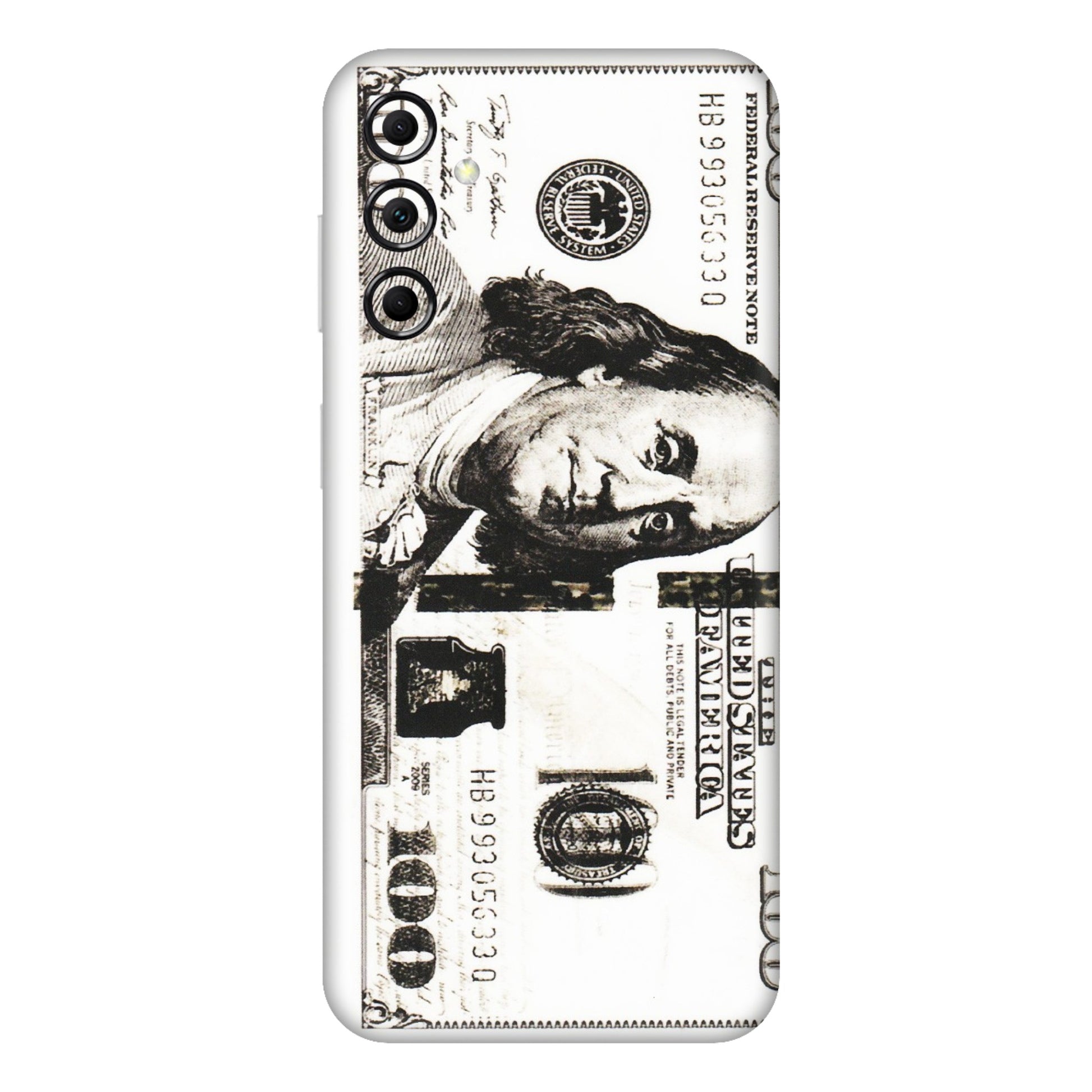 Samsung M/F/Note/Flip and C Phone Skins (All Models) - 100 Dollar Currency - Transparent Finish (T-01) Samsung Galaxy M14 (5G)