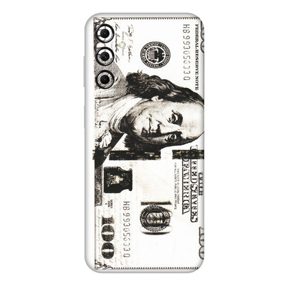 Samsung M/F/Note/Flip and C Phone Skins (All Models) - 100 Dollar Currency - Transparent Finish (T-01) Samsung Galaxy M14 (5G)