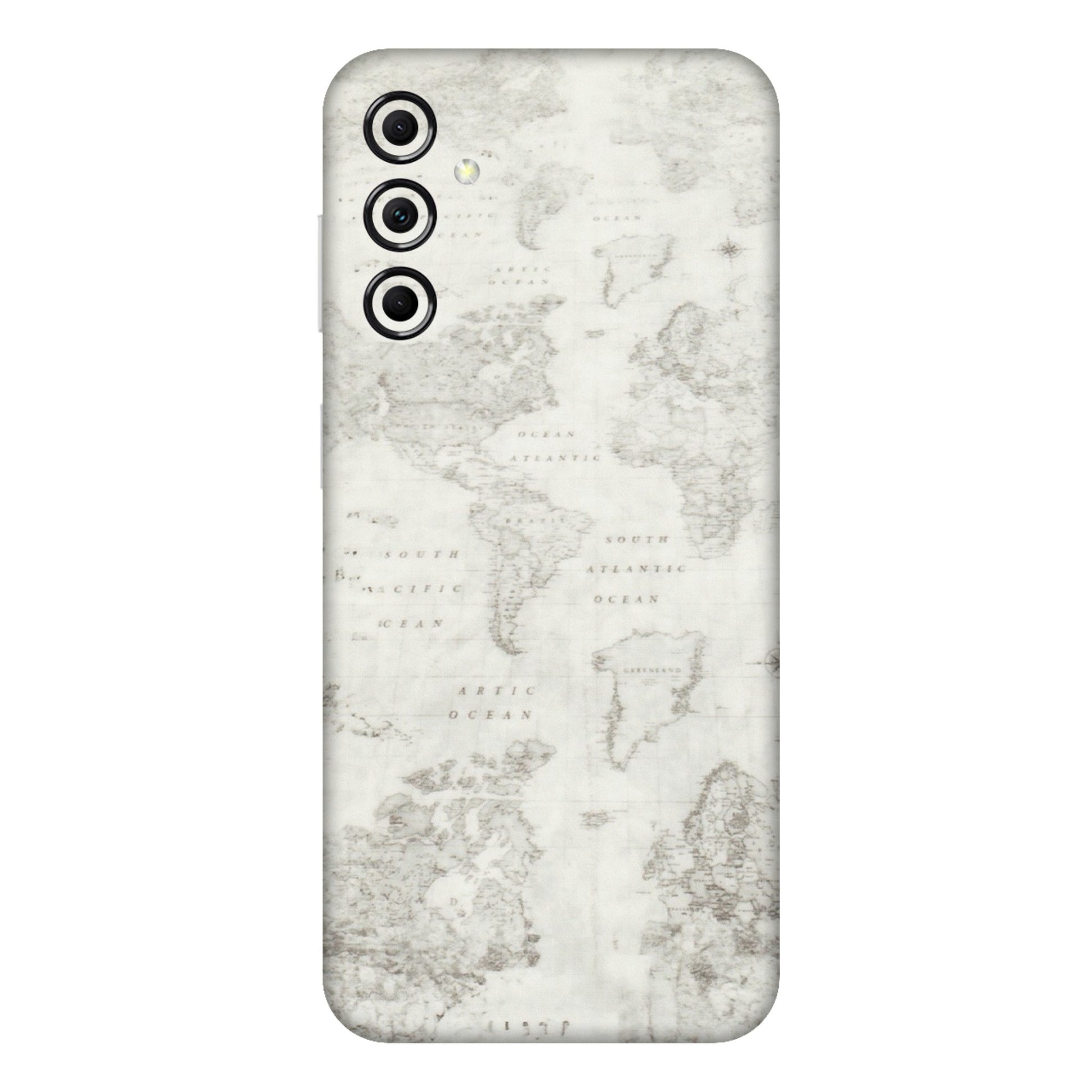 Samsung M/F/Note/Flip and C Phone Skins (All Models) - World Travel Map - Transparent Finish (T-04) Samsung Galaxy M14 (5G)