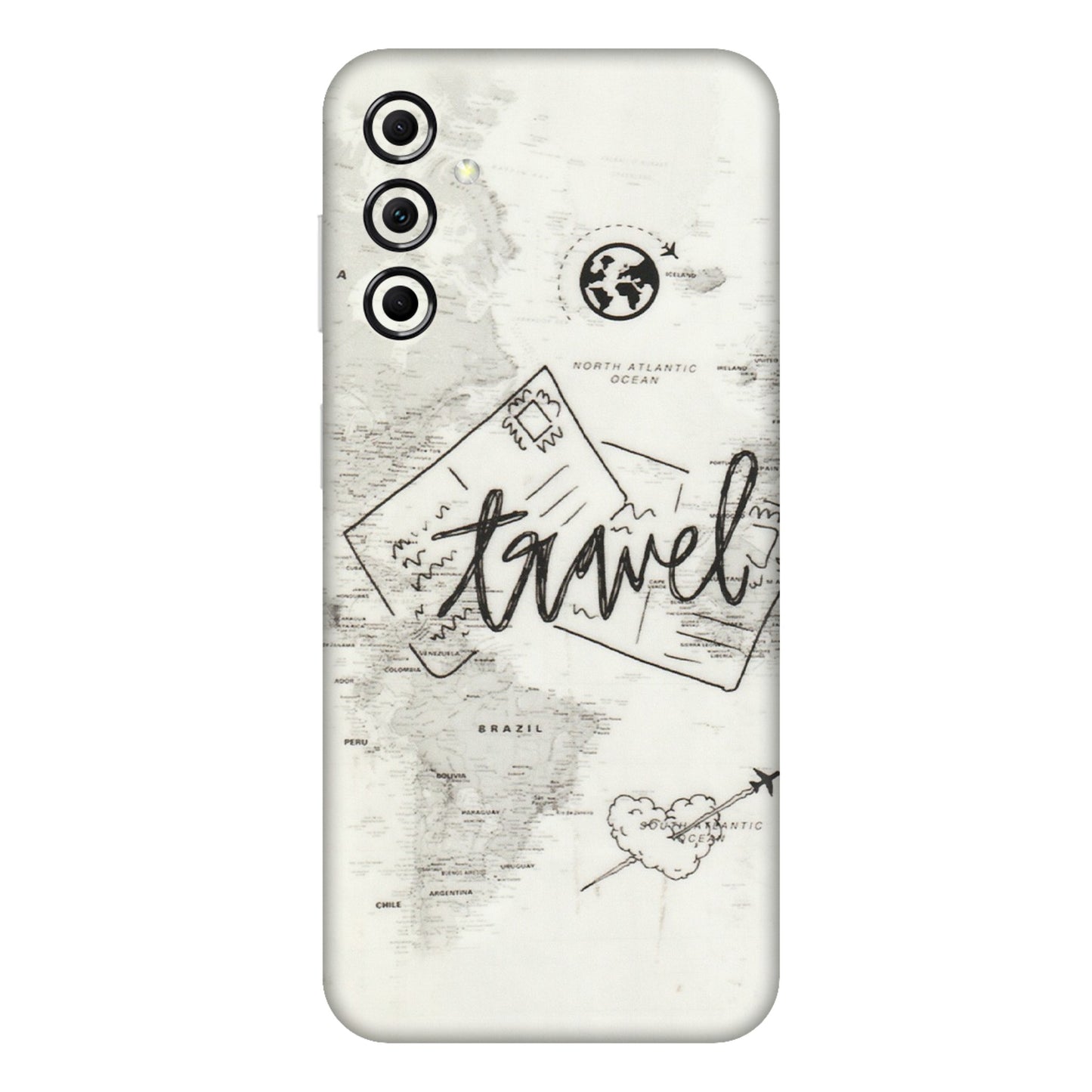 Samsung M/F/Note/Flip and C Phone Skins (All Models) - Travel Ticket - Transparent Finish (T-06) Samsung Galaxy M14 (5G)