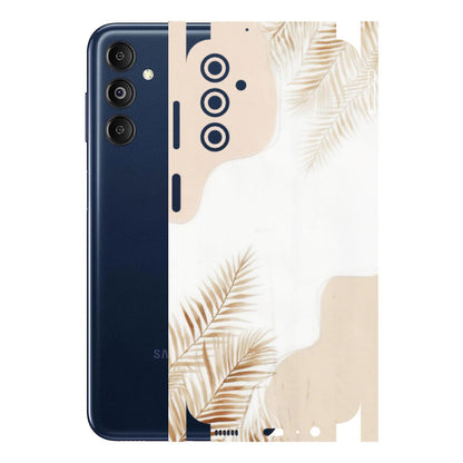 Samsung M/F/Note/Flip and C Phone Skins (All Models) - Gold Petals Abstract - Transparent Finish (T-08) Samsung Galaxy M14 (5G)