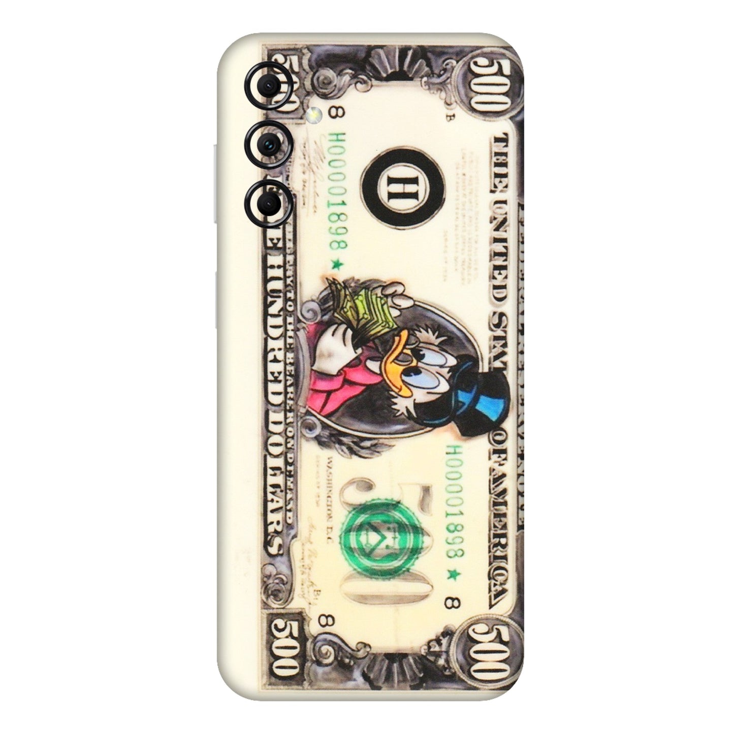 Samsung M/F/Note/Flip and C Phone Skins (All Models) - Five Hundred Dollar Duck - Transparent Finish (T-15) Samsung Galaxy M14 (5G)