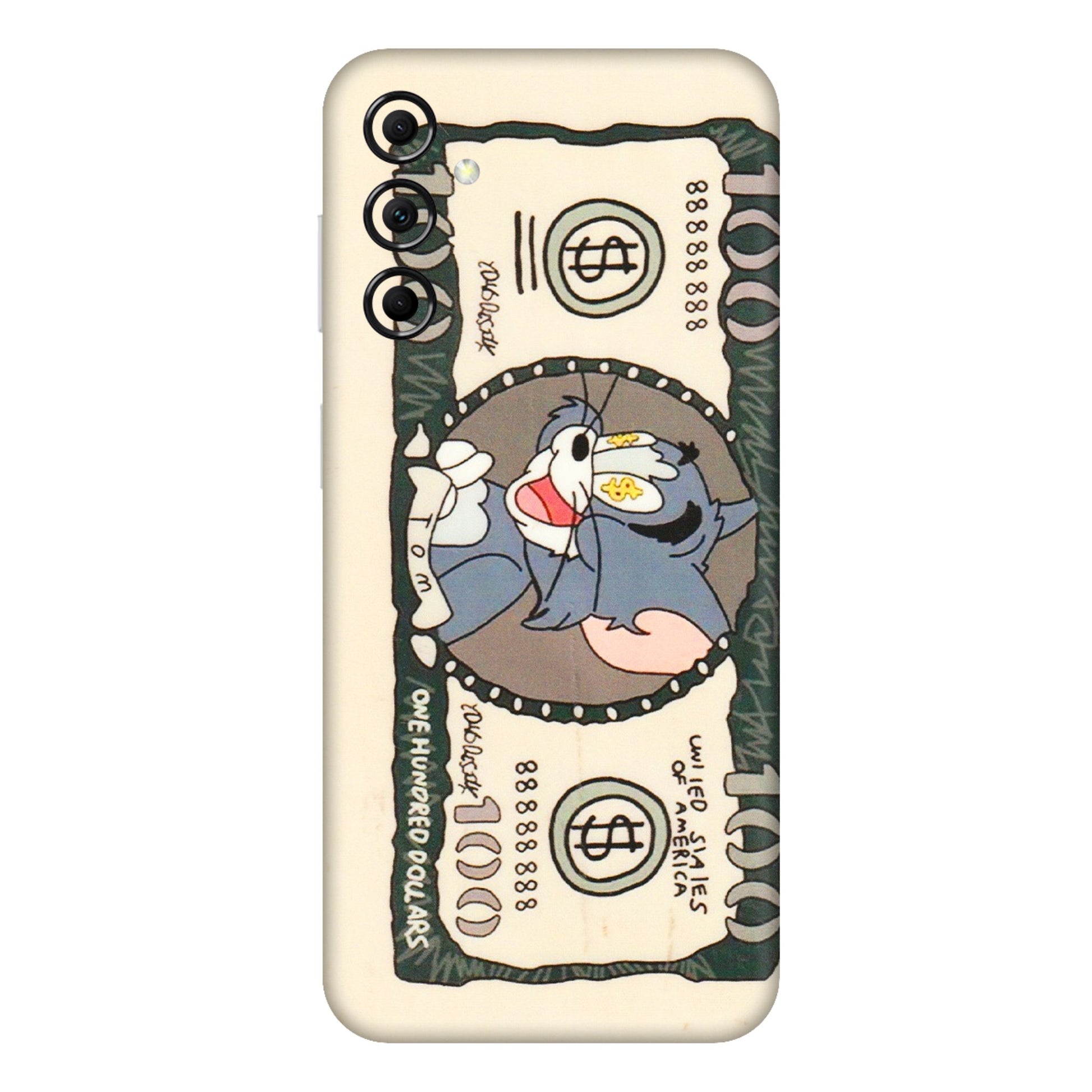 Samsung M/F/Note/Flip and C Phone Skins (All Models) - One Hundred Dollar Tom - Transparent Finish (T-16) Samsung Galaxy M14 (5G)