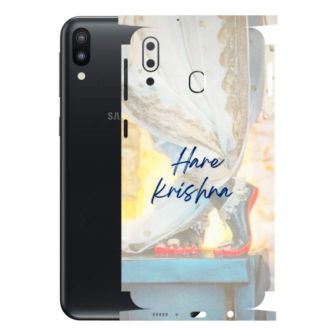 Samsung M/F/Note/Flip and C Phone Skins (All Models) - Hare Krishna - 3D Embossed Finish (L-03) Samsung Galaxy M20