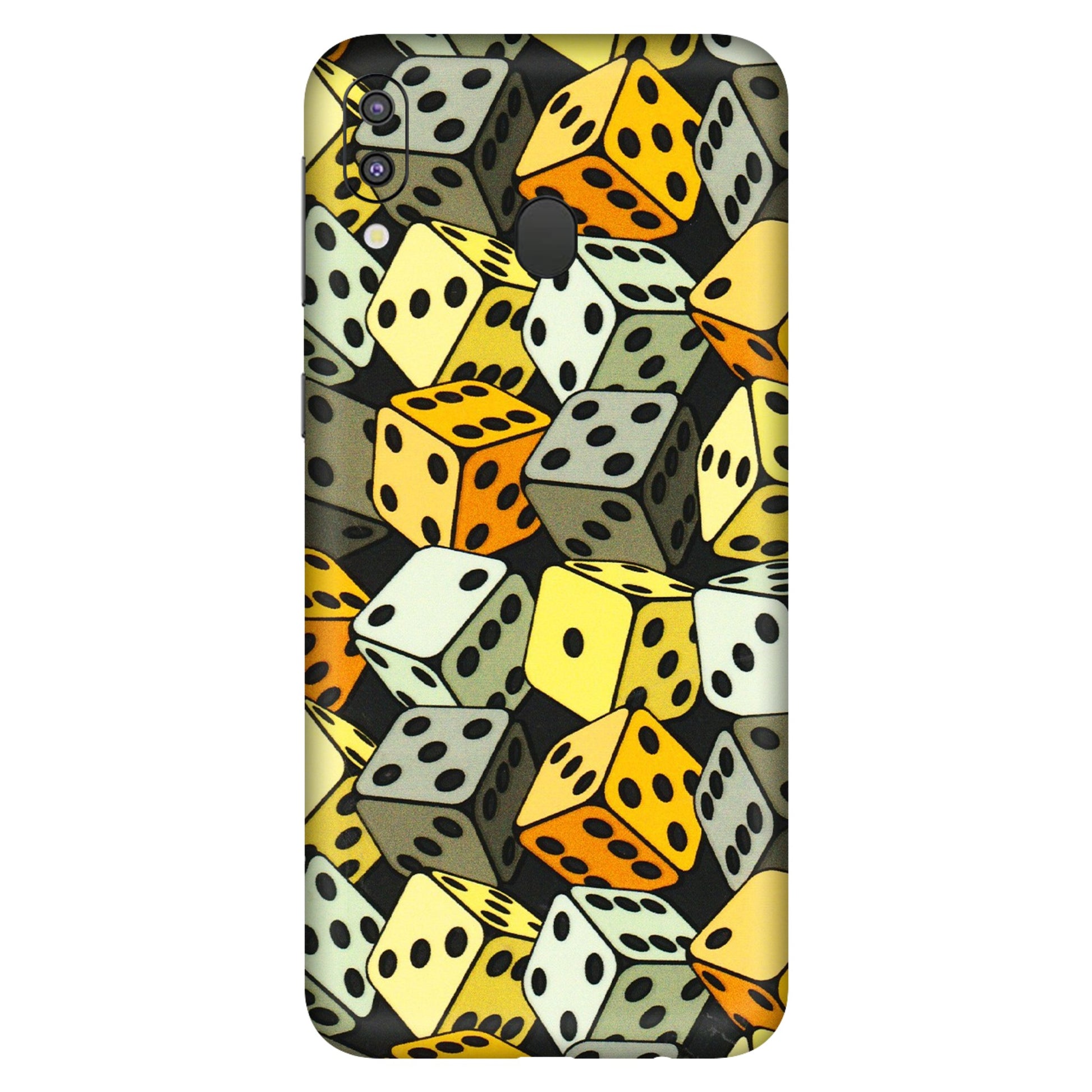 Samsung M/F/Note/Flip and C Phone Skins (All Models) - Dices Of Life - 3D Embossed Finish (L-04) Samsung Galaxy M20
