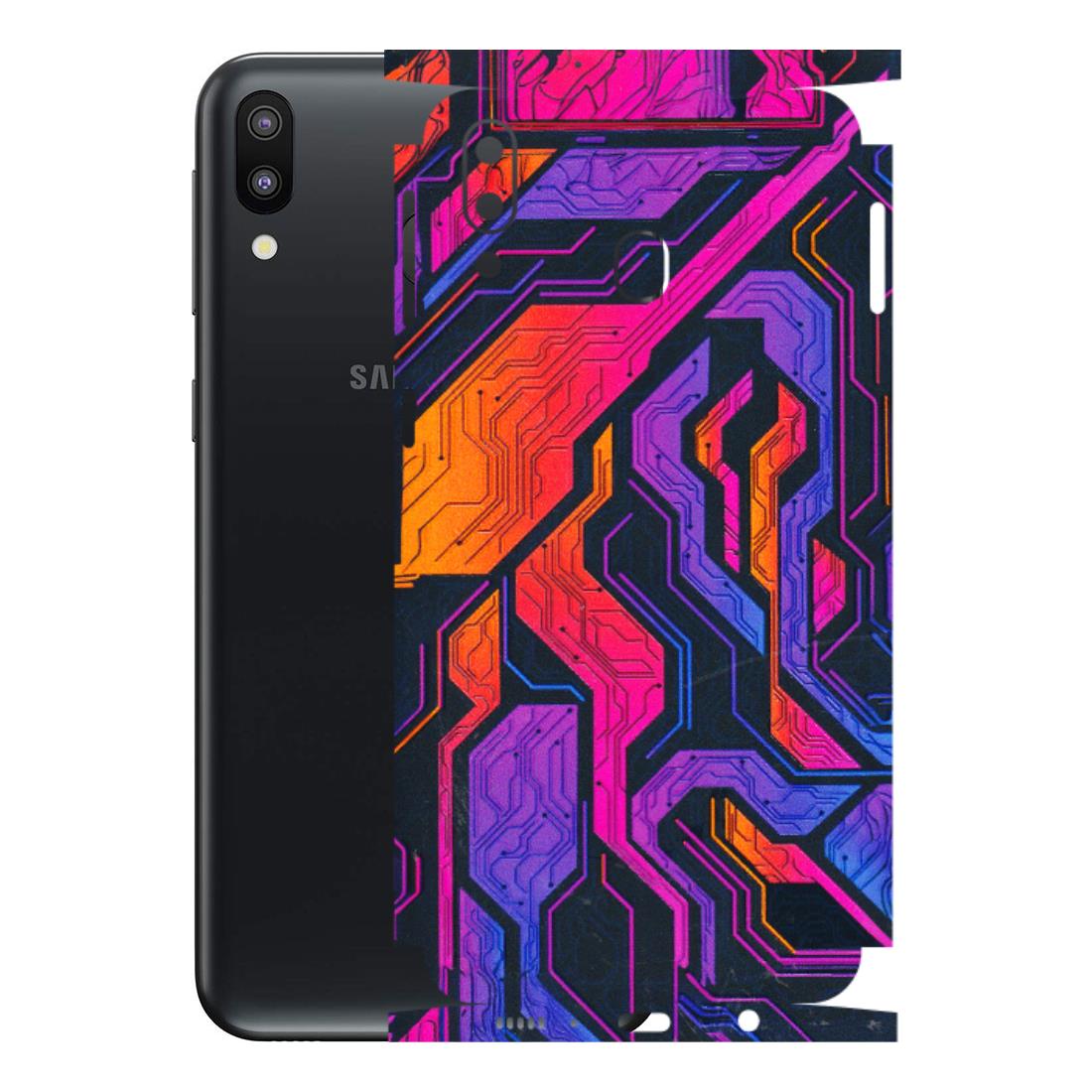 Samsung M/F/Note/Flip and C Phone Skins (All Models) - Tech Circuits Futuristic - 3D Embossed Finish (L-07) Samsung Galaxy M20