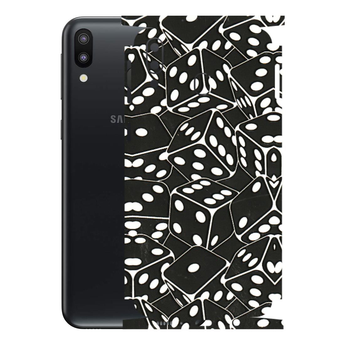 Samsung M/F/Note/Flip and C Phone Skins (All Models) - Big Black Dices - 3D Embossed Finish (L-106) Samsung Galaxy M20