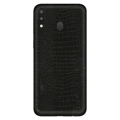 Samsung M/F/Note/Flip and C Phone Skins (All Models) - Snake Leather Black - 3D Embossed Finish (L-107) Samsung Galaxy M20