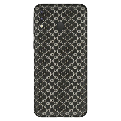 Samsung M/F/Note/Flip and C Phone Skins (All Models) - Black G Print - 3D Embossed Finish (L-109) Samsung Galaxy M20