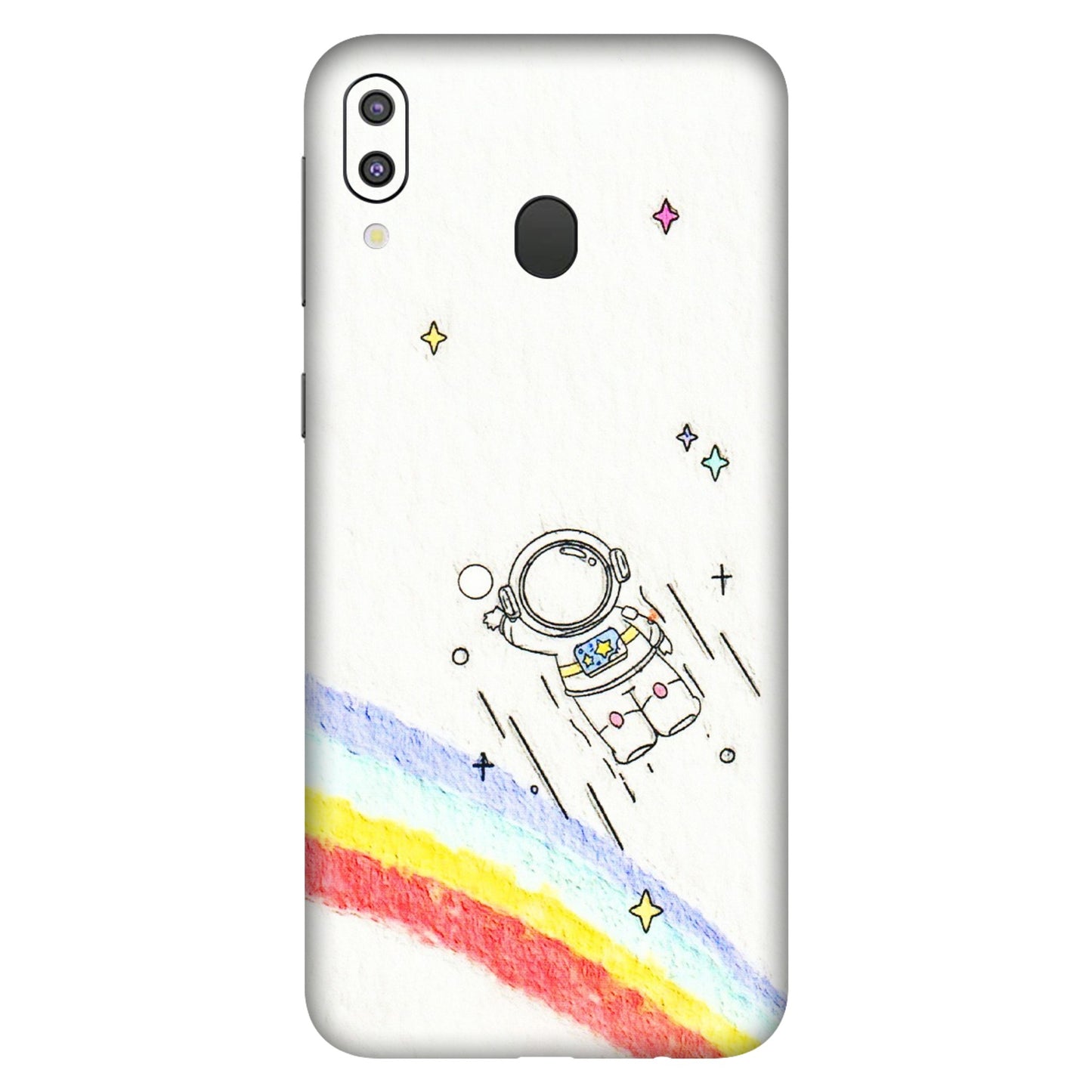 Samsung M/F/Note/Flip and C Phone Skins (All Models) - Milkyway Astronaut - 3D Embossed Finish (L-110) Samsung Galaxy M20