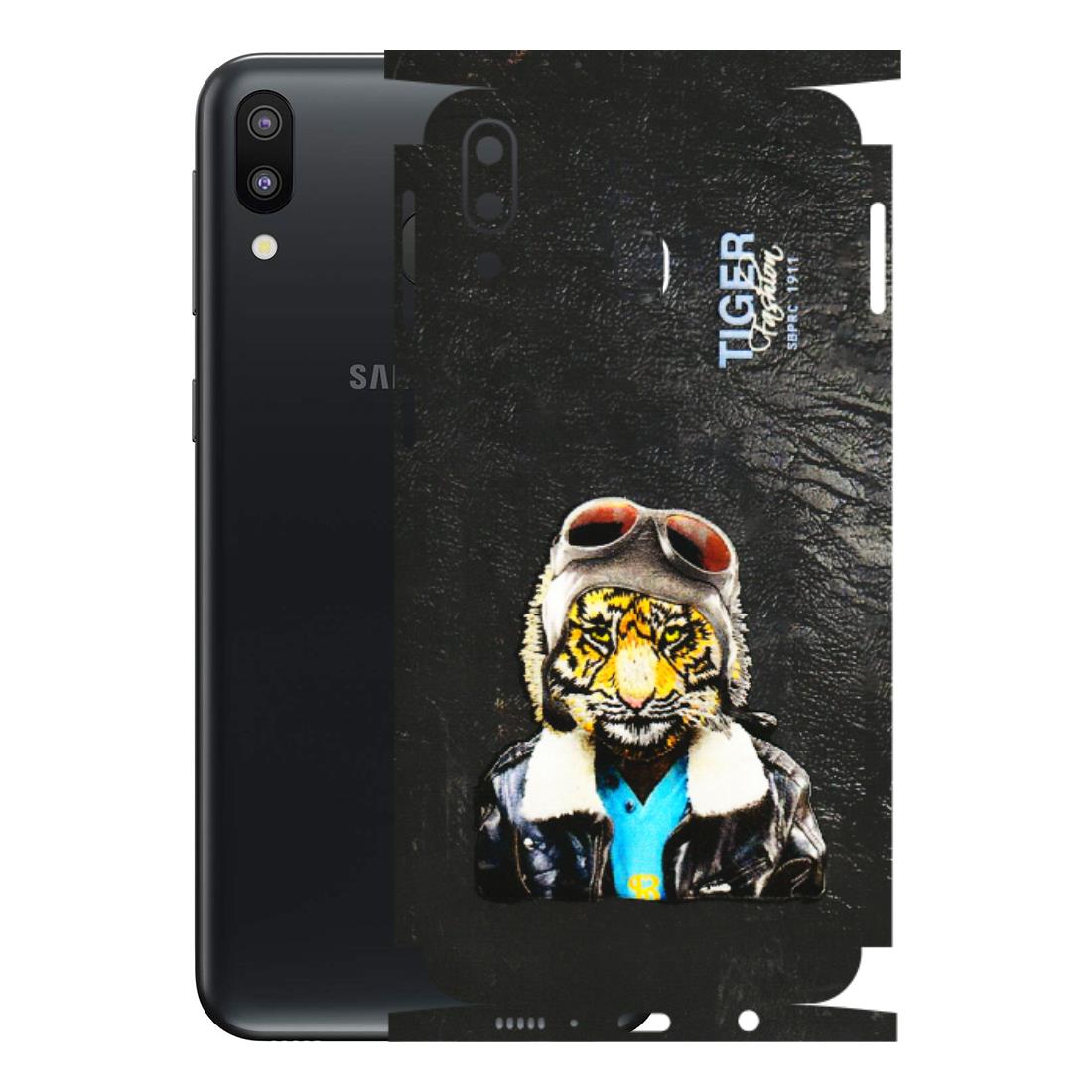 Samsung M/F/Note/Flip and C Phone Skins (All Models) - Rider Tiger - 3D Embossed Finish (L-113) Samsung Galaxy M20