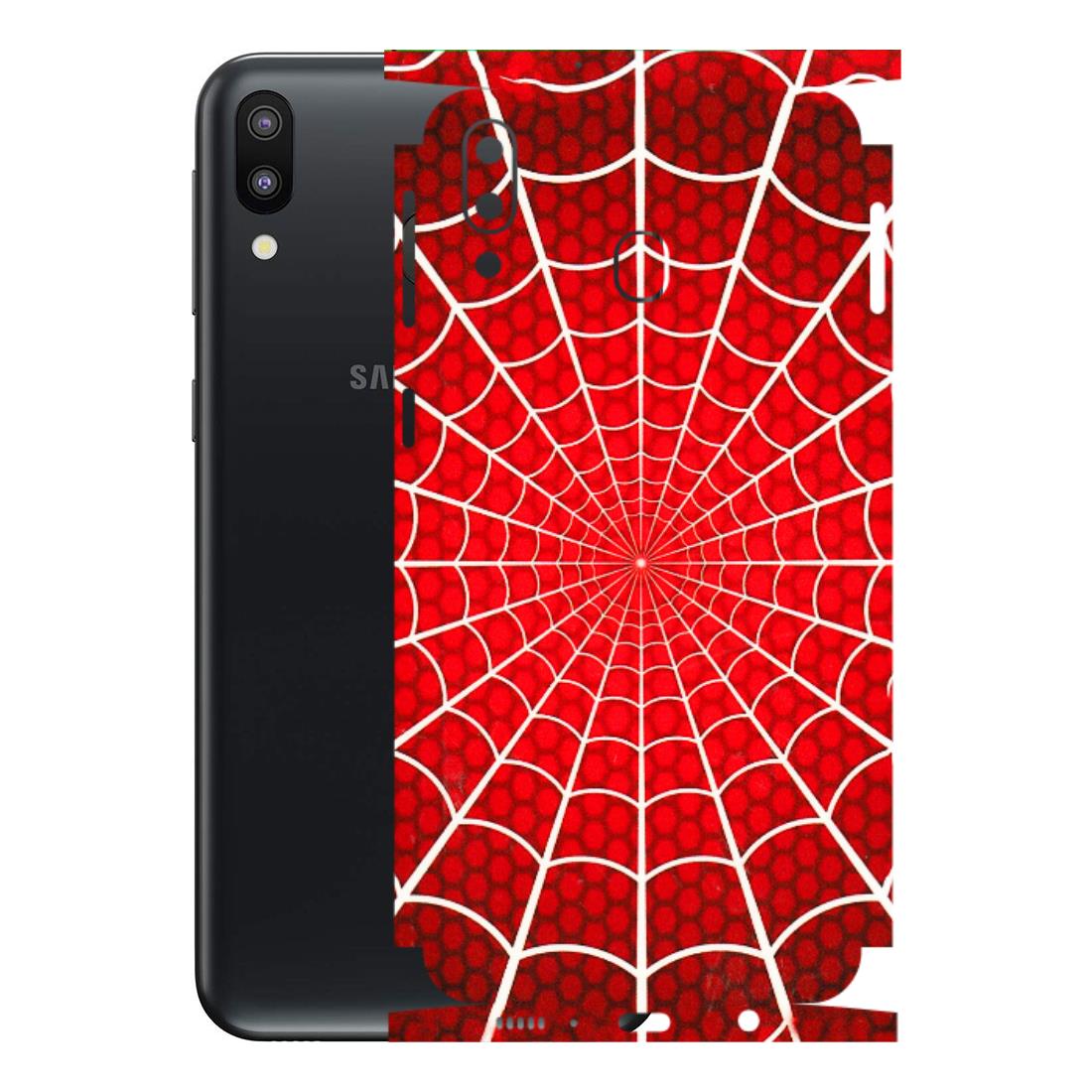 Samsung M/F/Note/Flip and C Phone Skins (All Models) - Classic Spidey Web - 3D Embossed Finish (L-115) Samsung Galaxy M20