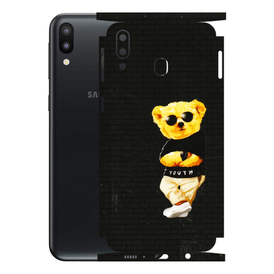 Samsung M/F/Note/Flip and C Phone Skins (All Models) - Classy Teddy Bear - 3D Embossed Finish (L-116) Samsung Galaxy M20