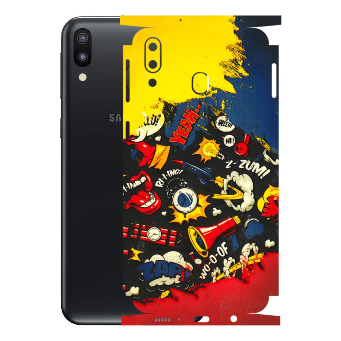 Samsung M/F/Note/Flip and C Phone Skins (All Models) - Pacific Doodle Art - 3D Embossed Finish (L-120) Samsung Galaxy M20