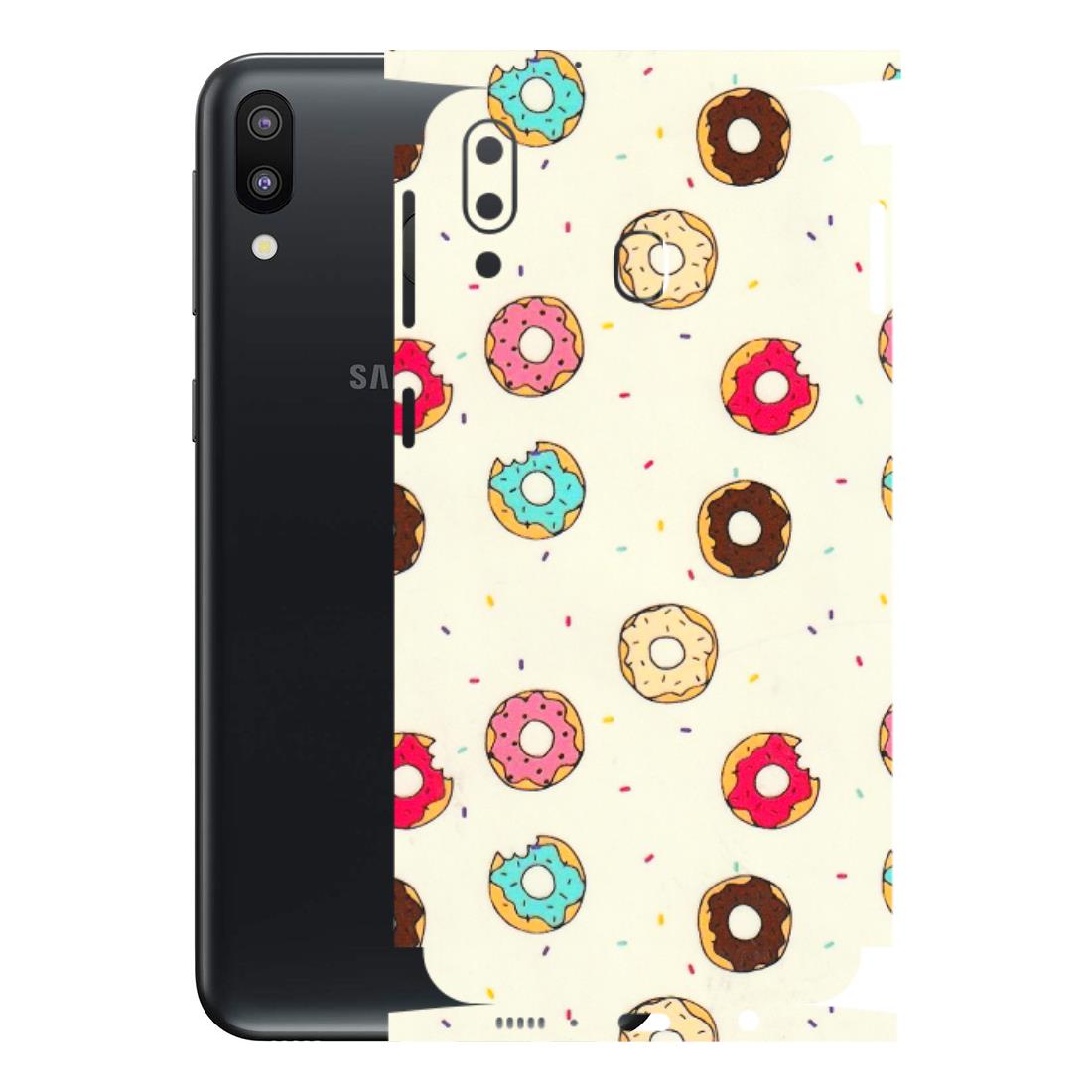 Samsung M/F/Note/Flip and C Phone Skins (All Models) - Mini Donuts Doodle Art - 3D Embossed Finish (L-122) Samsung Galaxy M20