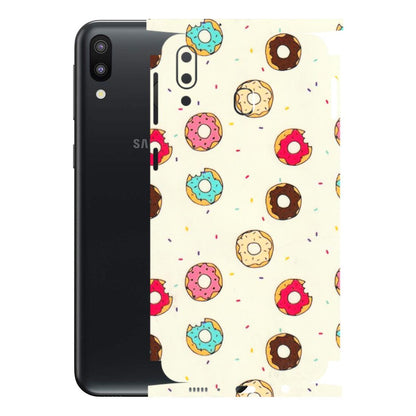 Samsung M/F/Note/Flip and C Phone Skins (All Models) - Mini Donuts Doodle Art - 3D Embossed Finish (L-122) Samsung Galaxy M20