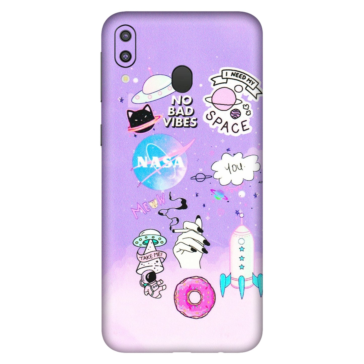 Samsung M/F/Note/Flip and C Phone Skins (All Models) - I Need My Nasa Skin - 3D Embossed Finish (L-149) Samsung Galaxy M20