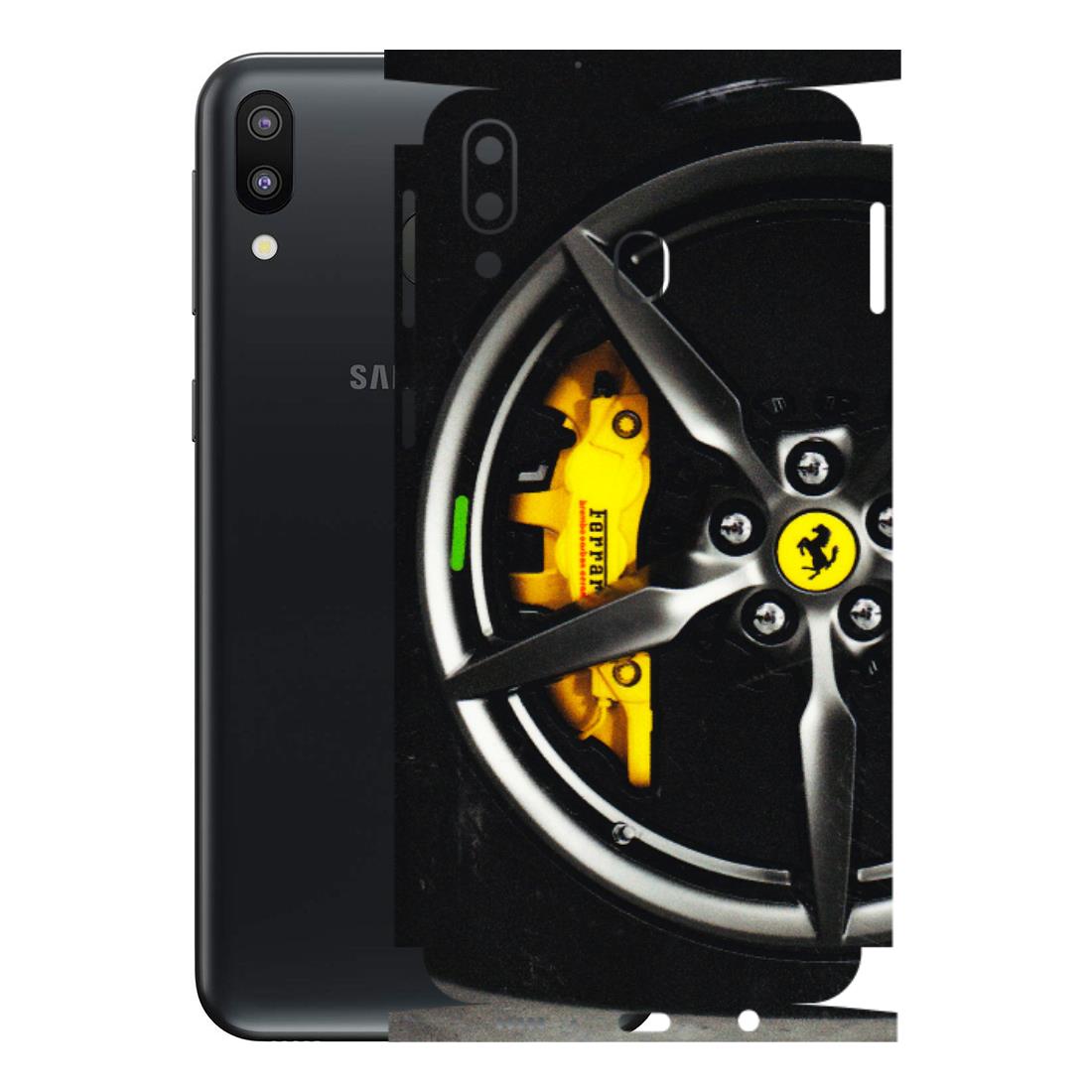 Samsung M/F/Note/Flip and C Phone Skins (All Models) - Ferrari Wheel Alloy - 3D Embossed Finish (L-173) Samsung Galaxy M20