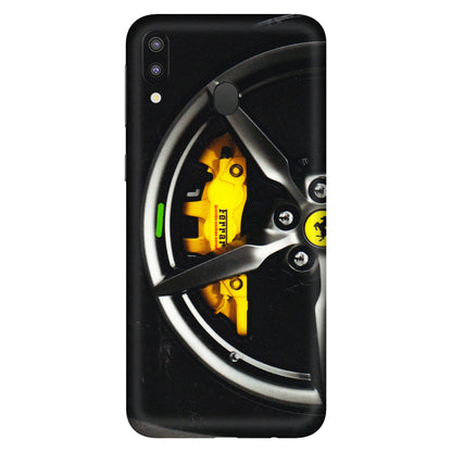 Samsung M/F/Note/Flip and C Phone Skins (All Models) - Ferrari Wheel Alloy - 3D Embossed Finish (L-173) Samsung Galaxy M20