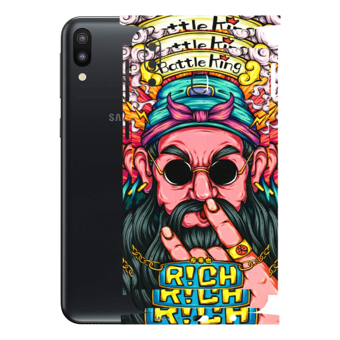 Samsung M/F/Note/Flip and C Phone Skins (All Models) - Battle King Dude Face - 3D Embossed Finish (L-178) Samsung Galaxy M20