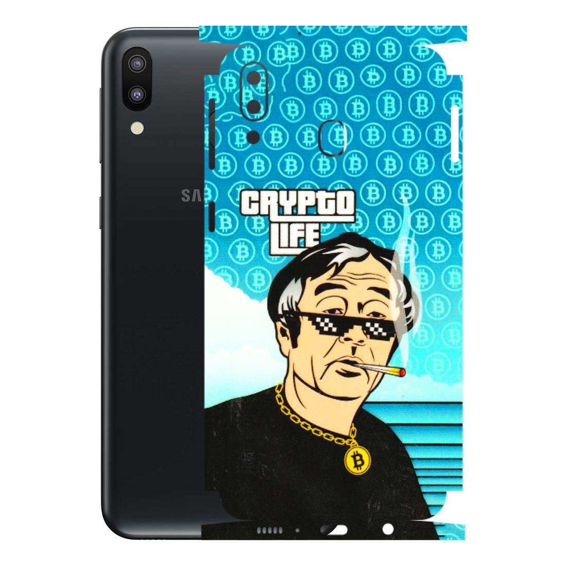 Samsung M/F/Note/Flip and C Phone Skins (All Models) - Crypto Thug Life - 3D Embossed Finish (L-179) Samsung Galaxy M20